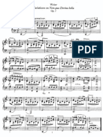 Weber - Variation On Vien Qua Dorina Bella, Op.7