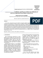 Simulation of A Wet Sulfuric Acid Process (WSA)