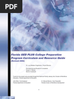 Download Florida GED PLUS College Preparation Program Curriculum and Resource Guide by mrsfox SN21257186 doc pdf
