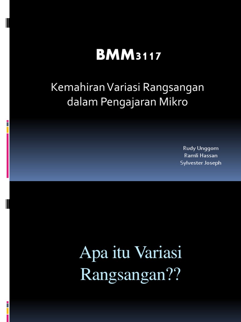 Variasi Ransangan | PDF