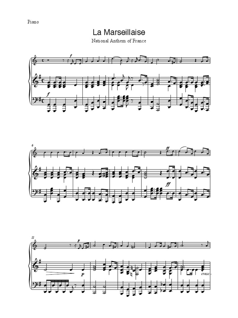 La Marseillaise Partitions Omar Sharif Piano Et Chant vrogue.co