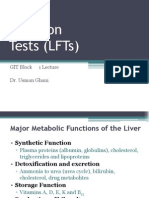 Liver Function Tests (LFTS) : Git Block 1 Lecture Dr. Usman Ghani