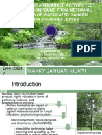 Download Isolasi Senyawa Aktif Antikanker dari Daun Gaharu by Makky J Mukti SN212578624 doc pdf
