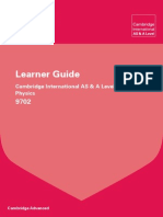  Cambridge Learner Guide for as and a Level Physics