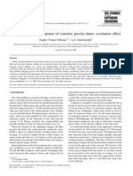 Nonlinear Dynamic Response of Concrete Gravity Dams: Cavitation Effect