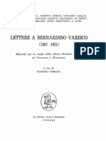 Lettere a Varisco - Carabellese Gentile Martinetti et Alii