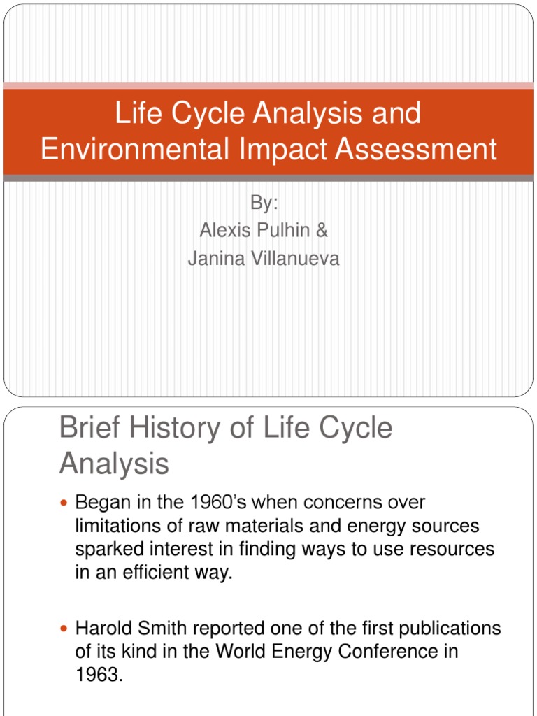 Life Cycle Assessment Overview and Case Study | PDF | Life Cycle ...