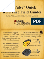 TruPulse 200 360 Quick Reference Guide