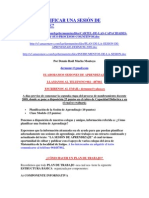 Cómo Planificar Una Sesión de Aprendizaje