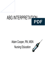 Abg Interpretation: Adam Cooper, RN, MSN Nursing Education