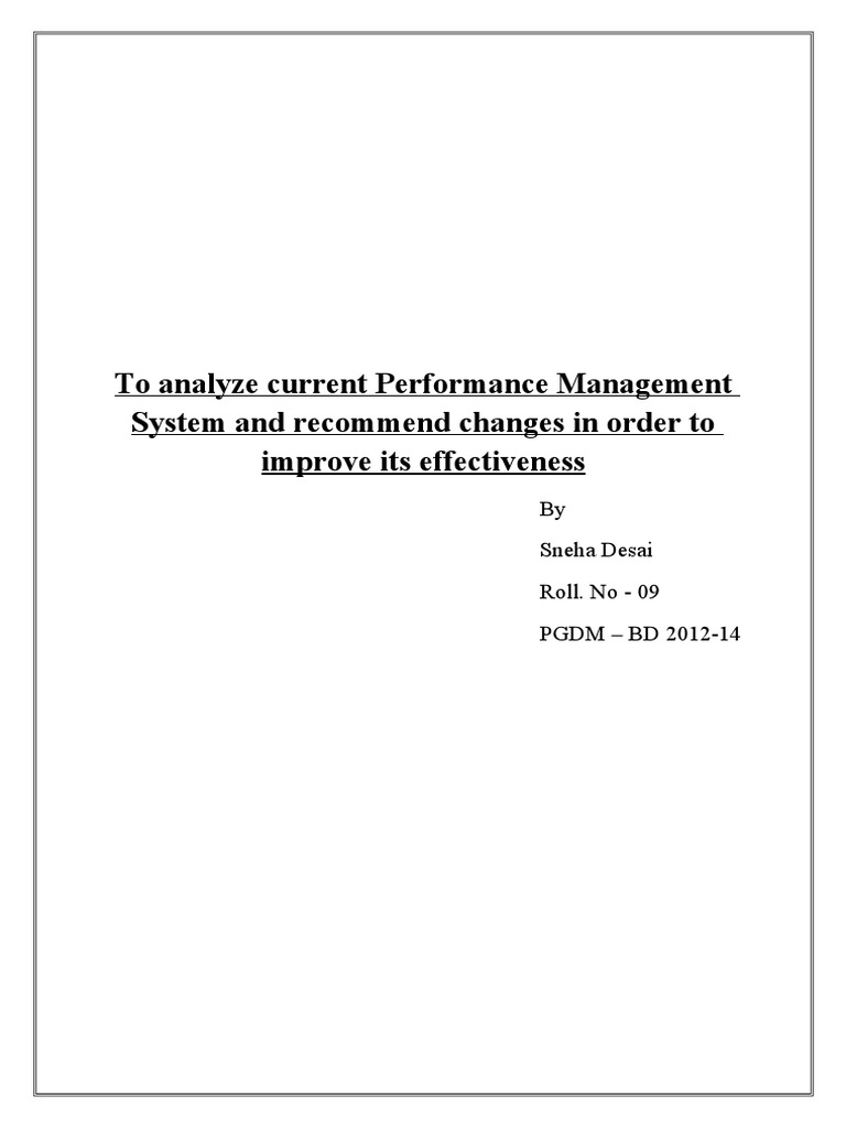 Enhancing Performance Management Systems | PDF | Performance Appraisal ...
