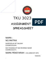 Assignment Spreadsheet