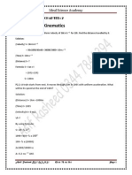 Kinematics: Ideal Science Academy