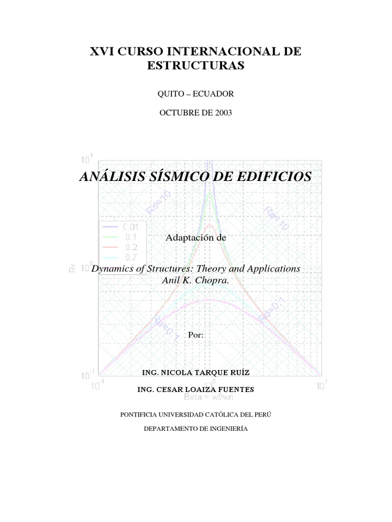 Análisis Sísmico De Edificios Pdf