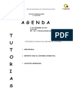 Agenda Primera Reunion de Tutorias