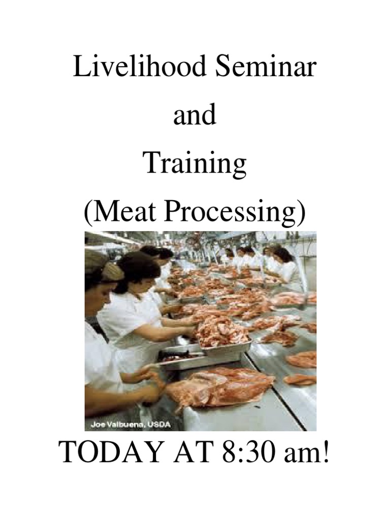 Meat Processing Training Event | PDF