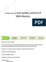 Inventory and Quality Control of Milk Mantra