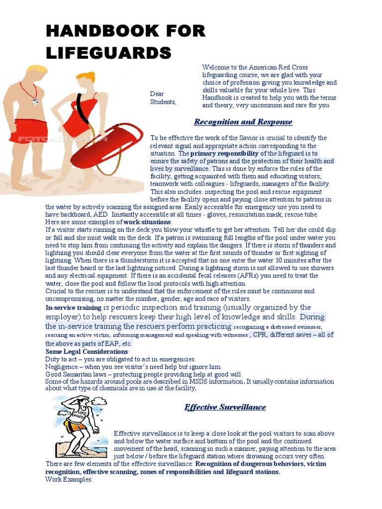 Lifeguarding English Handbook 2012 | Cardiopulmonary Resuscitation | Thorax