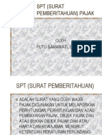 SPT (Surat Pemberitahuan) Pajak