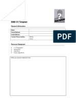 RMO CV Template: General Information