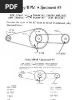 Pulleys Fan Laws