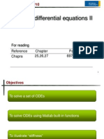 Ordinary Differential Equations II: CHE338 - Lecture#10