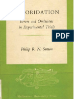 Fluoridation: Errors and Omissions in Experimental Trials, 2 Ed / Phillip Sutton (1960) 