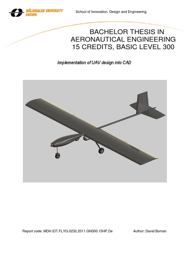 Uav design dissertation picture