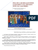 La Doctrina de Las Relaciones Entre Iglesia y Estado Frente Al Laicismo PDF