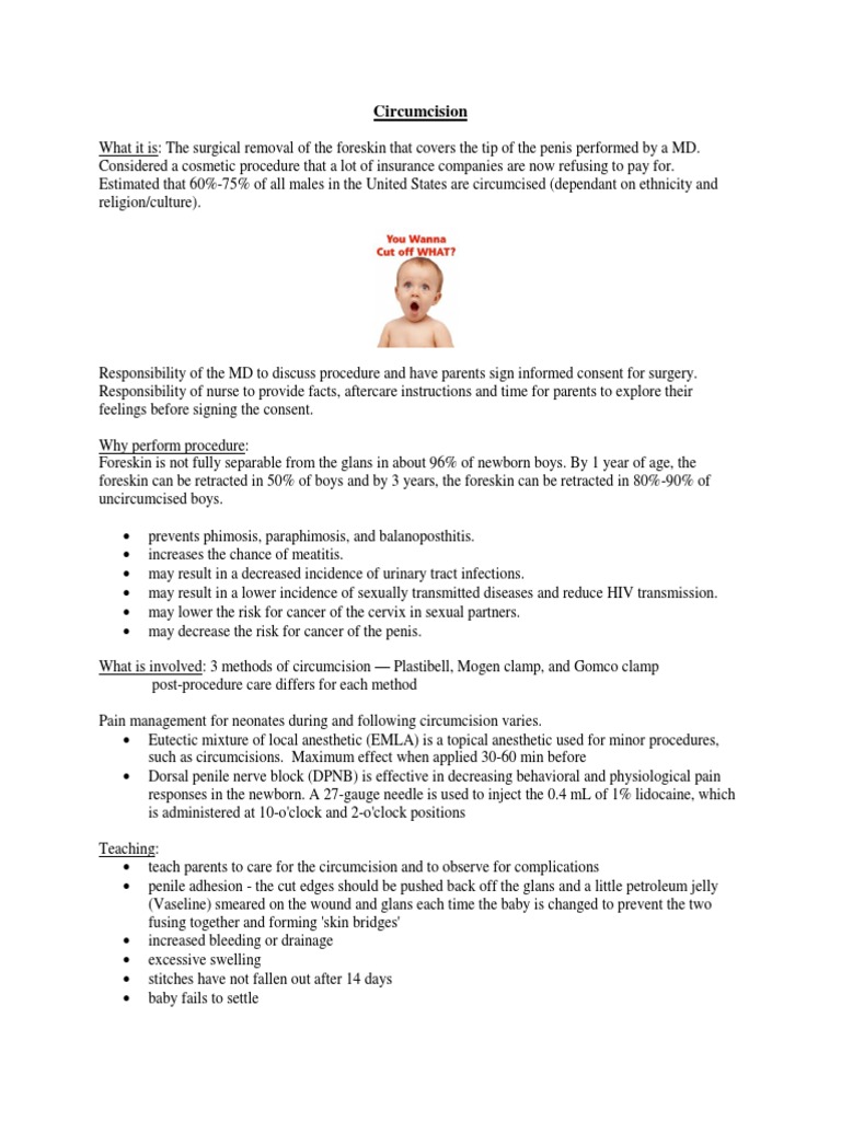 Circumcision | PDF | Circumcision | Infants