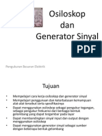 Pengukuran Besaran Elektrik dengan Osiloskop dan Generator Sinyal