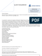 Biomedical Engineering and Computational Biology