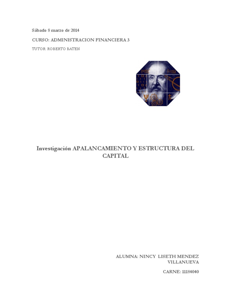 Apalancamiento y Estructura de Capital | PDF | Apalancamiento (Finanzas ...