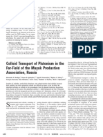 Colloid Transport of Plutonium Far-Field of the Mayak Production Association, Russia