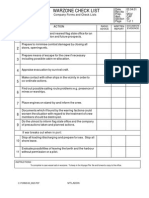 Warzone Check List: Company Forms and Check Lists