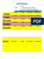 Jadual Tugas Kelas