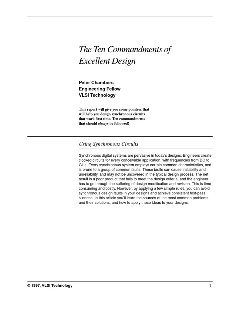 Clock Domain Crossing (CDC) Design Techniques PDF