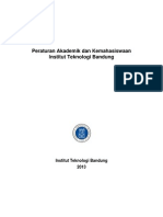 Buku Peraturan Akademik Kemahasiswaan ITB 2013