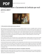 31 Respostas sobre o Sacramento da Confissão que você precisa saber