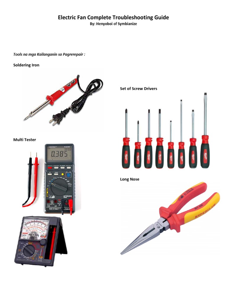 Electric Fan Complete Troubleshooting Guide