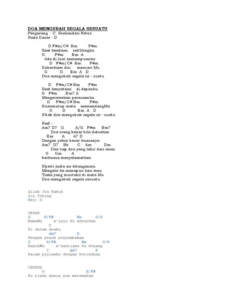 Doa Mengubah Segala Sesuatu
