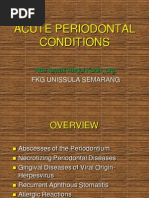 Acute Periodontal Conditions