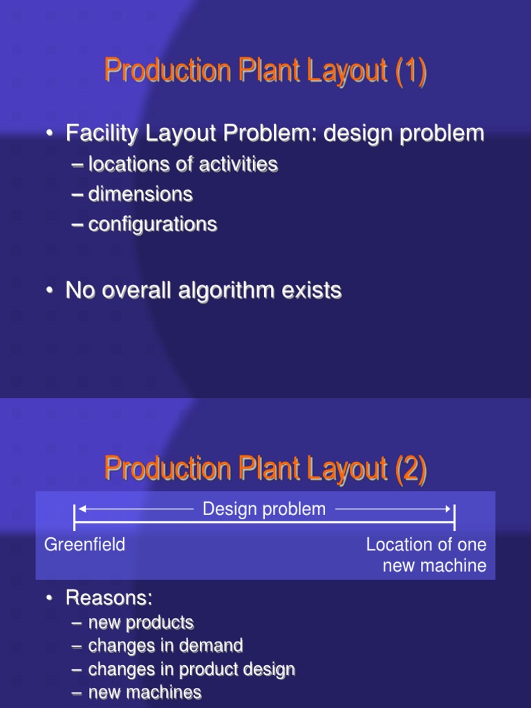 Facility Layout | PDF