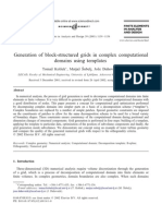 Generation of Block-Structured Grids in Complex Computational Domains Using Templates