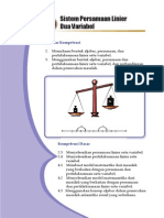 Mtk. Kls 7 Bab 4. Sistem Persamaan Linear Dua Variabel