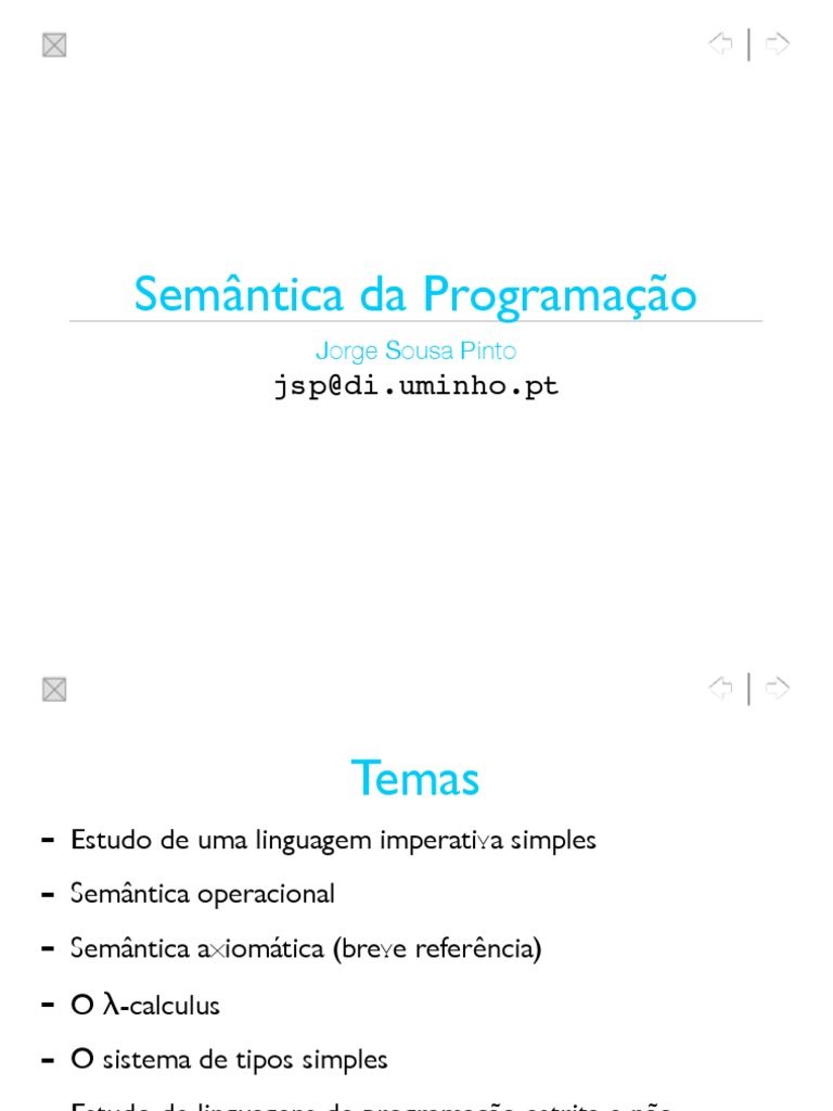 Semantica Programacao | PDF