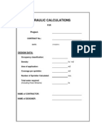 Sprinkler Calculation