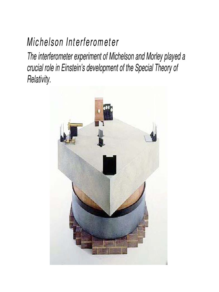 Michaelson's Interferometer | PDF