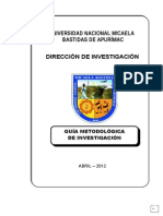 Guia Metodologica de Investigacion 2012