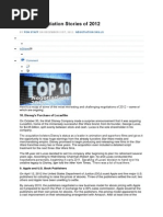 Top 10 Negotiation Stories of 2012